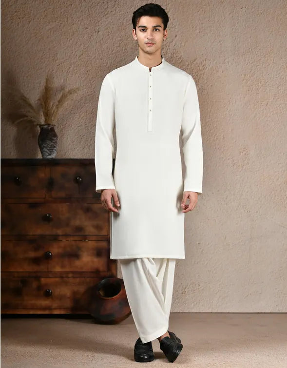 Cream Blended Shalwar- Summer Collection | Best Quality Wash n Wear