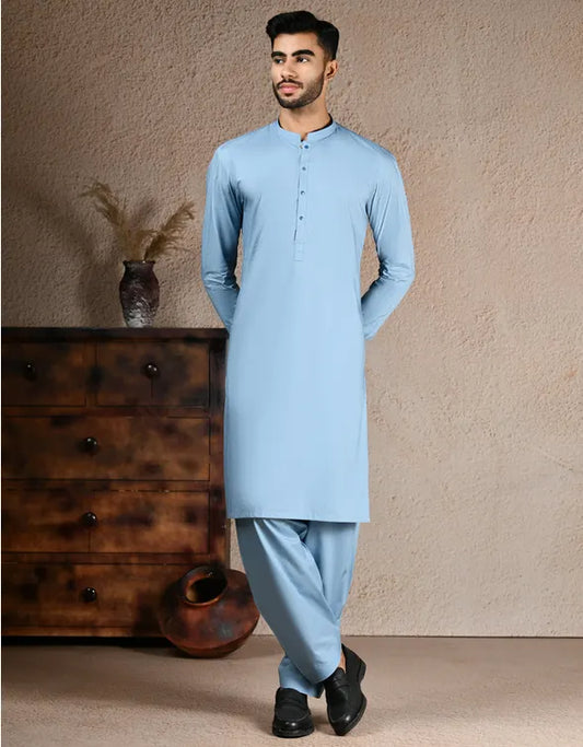 Dull Blue Kurta Shalwar- Summer Collection | Best Quality Wash n Wear